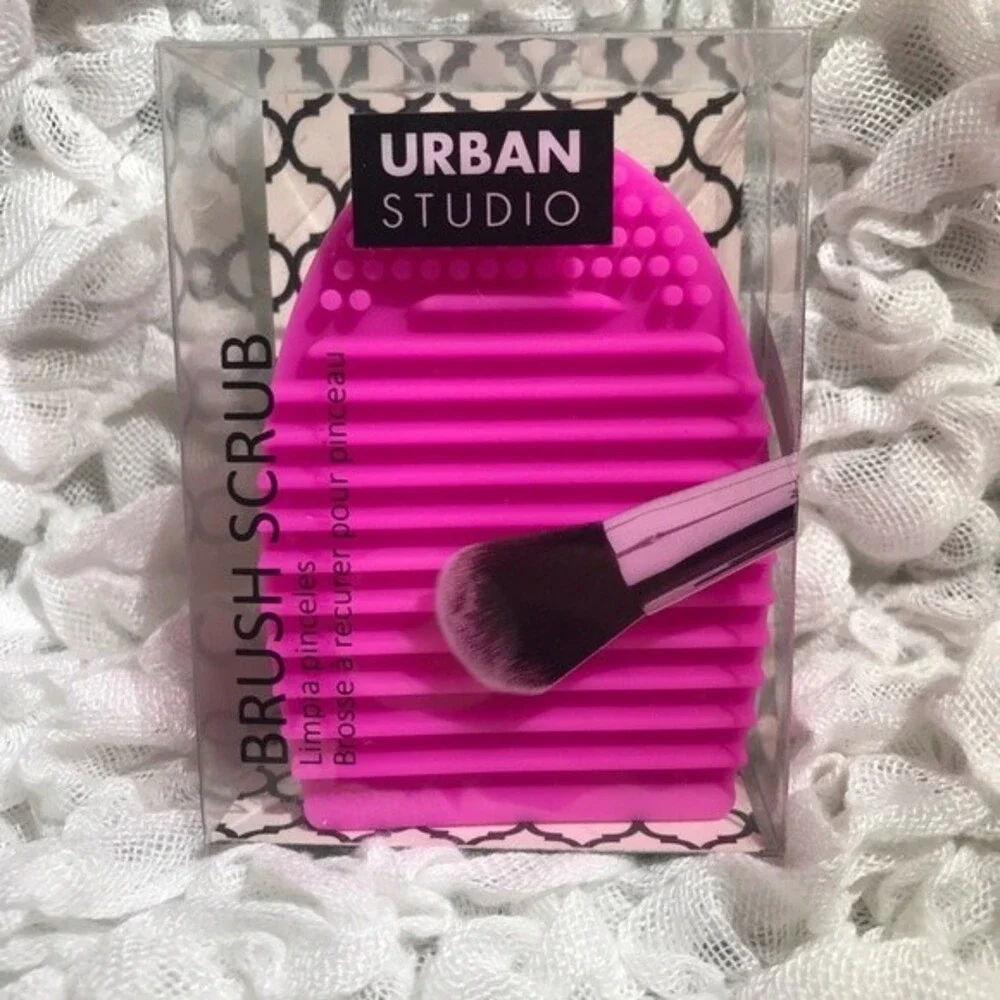 Urban studio pink makeup Brush Scrub